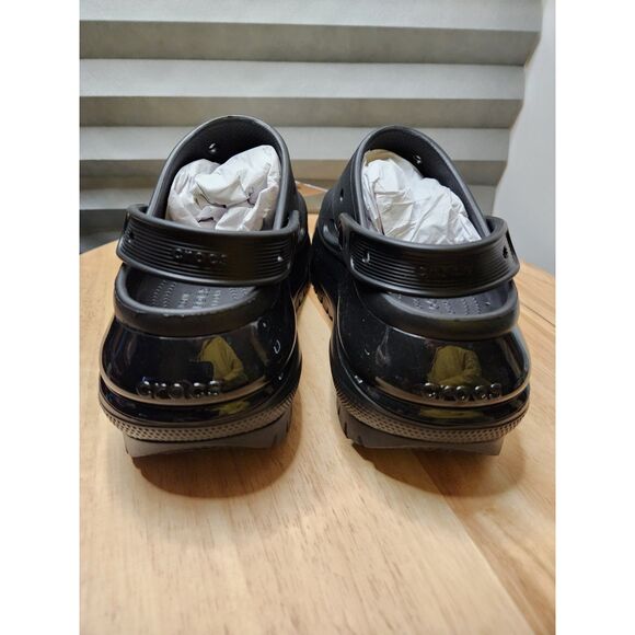 Crocs Mega Crush Sandal Women’s Size 8 Black Platform Slide - Picture 4 of 10